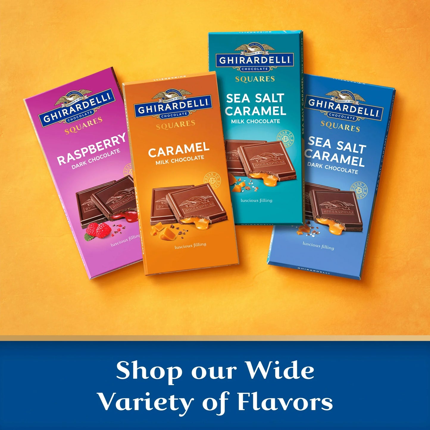 GHIRARDELLI Dark Chocolate Sea Salt Caramel 138g