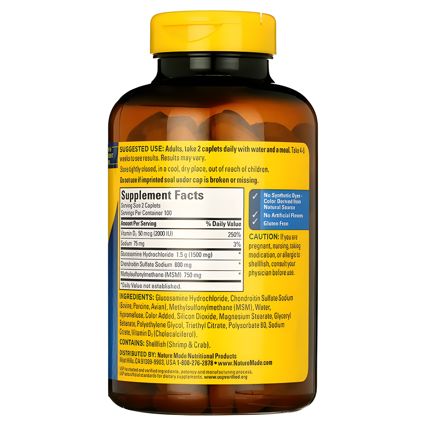 Nature Made TripleFlex Triple Strength + D3, 200 Caplets