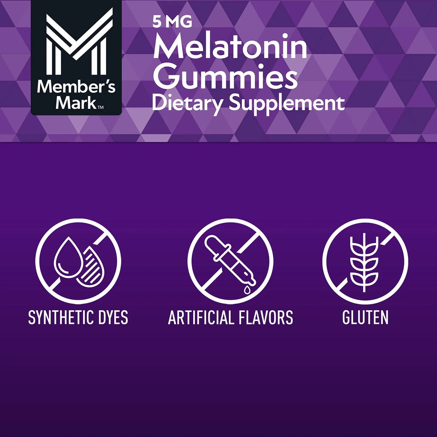 Gomitas de melatonina Member’s Mark, 5 mg, sabor fresa, 200 unidades.