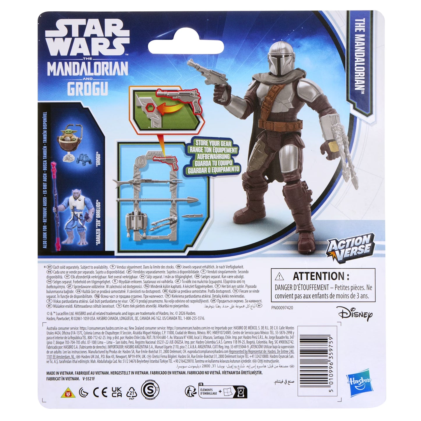Star Wars ActionVerse The Mandalorian Figura de Acción y Accesorios