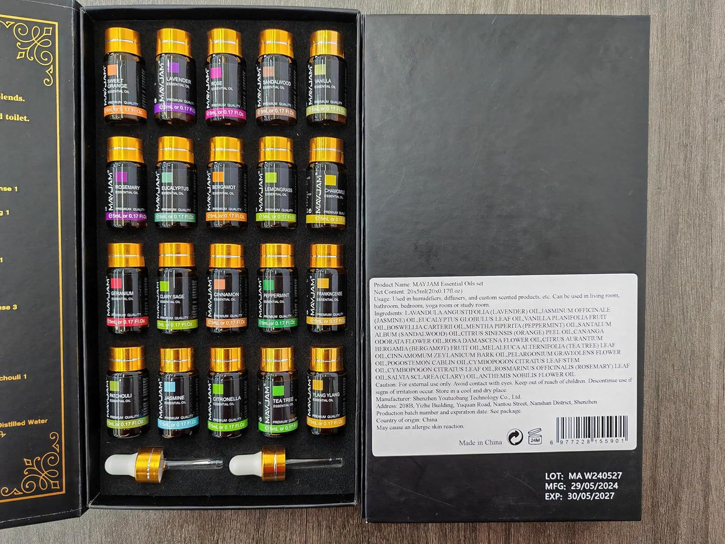 MAYJAM - aceites esenciales puros Árbol de té 20 unidades de 5ml