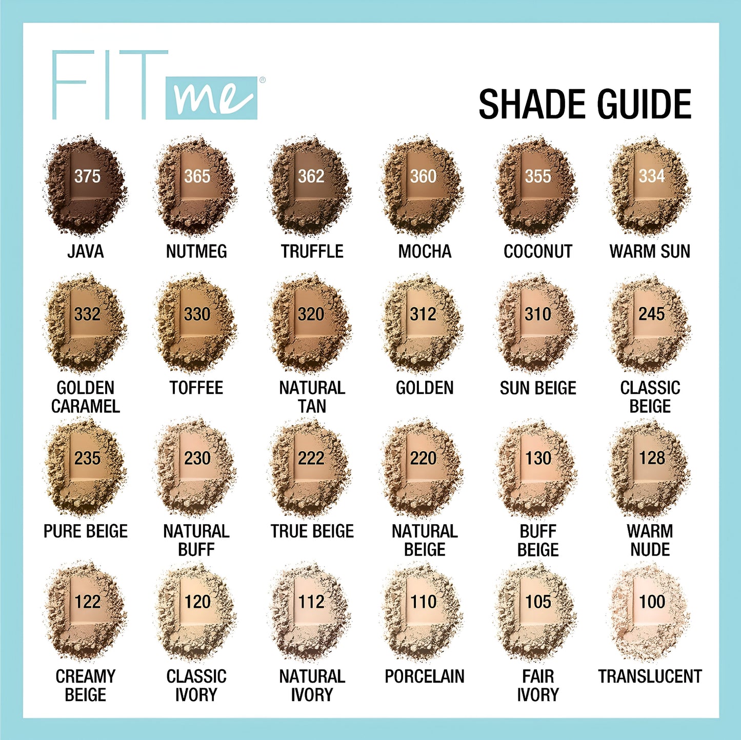 Polvo compacto Fit Me Matte Poreless - Maybelline