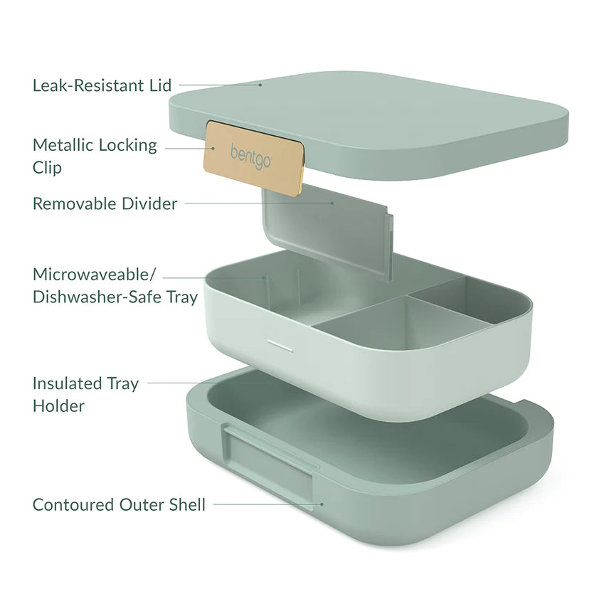Bentgo Moderna de 4 compartimentos , diseño ergonómico