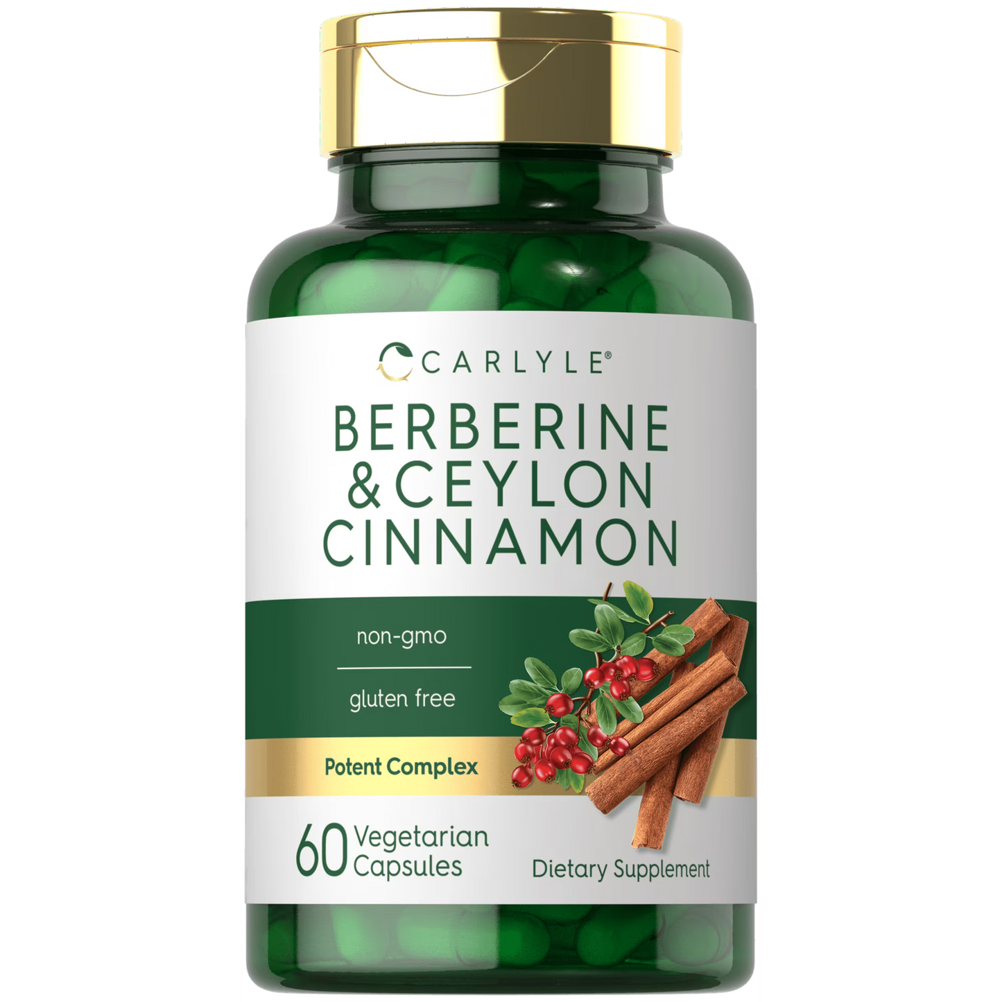 Carlyle Berberina con canela de Ceilán | Complejo de 2000 mg | 60 cápsulas