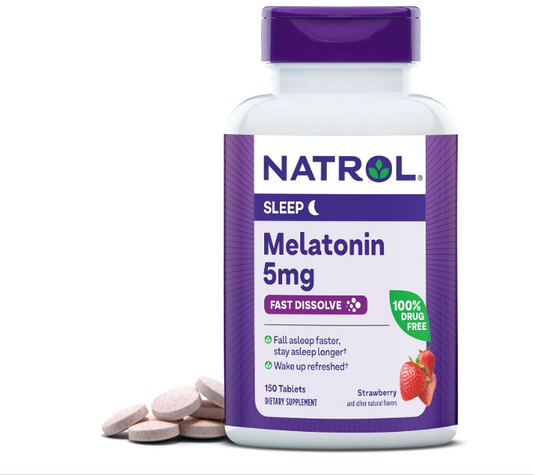 Melatonina Natrol 5mg en tabletas , Fast Dissolve