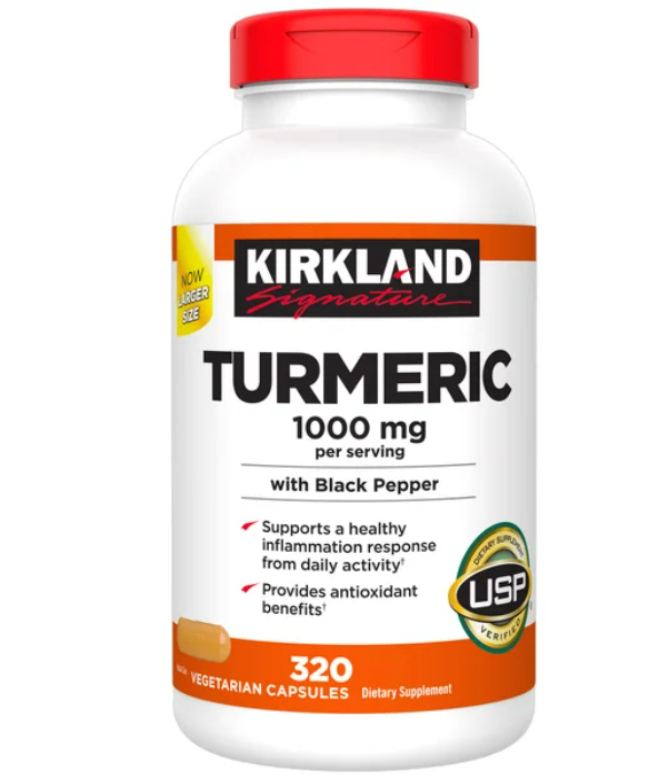TURMERIC KIRKLAND 1000 mg, 320 Capsulas vegetarianas