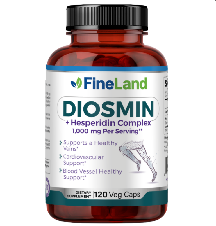 Fineland - Diosmin, Hesperidin complex 1,000mg, 120 capsulas