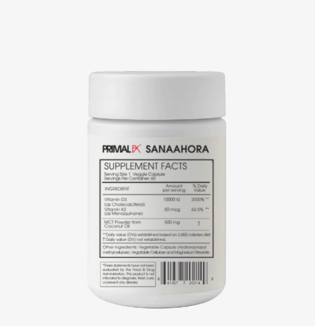 VITAMIN D3 + MK4 PRIMAL FX