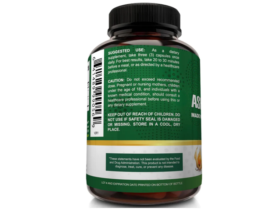 Ashwagandha premium con pimienta 1950mg Nutriflar , 120 capsulas