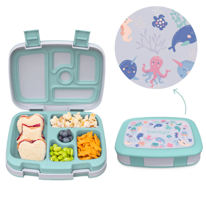 LONCHERA PARA NIÑOS BENTGO CON DISEÑO - 5 COMPARTIMIENTOS