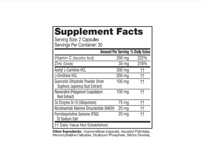 Mito Cell PQQ 60 cap - Neuro Bioligix