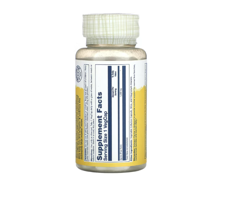 Solaray- Glycine 1,000 mg , 60 Veg Caps