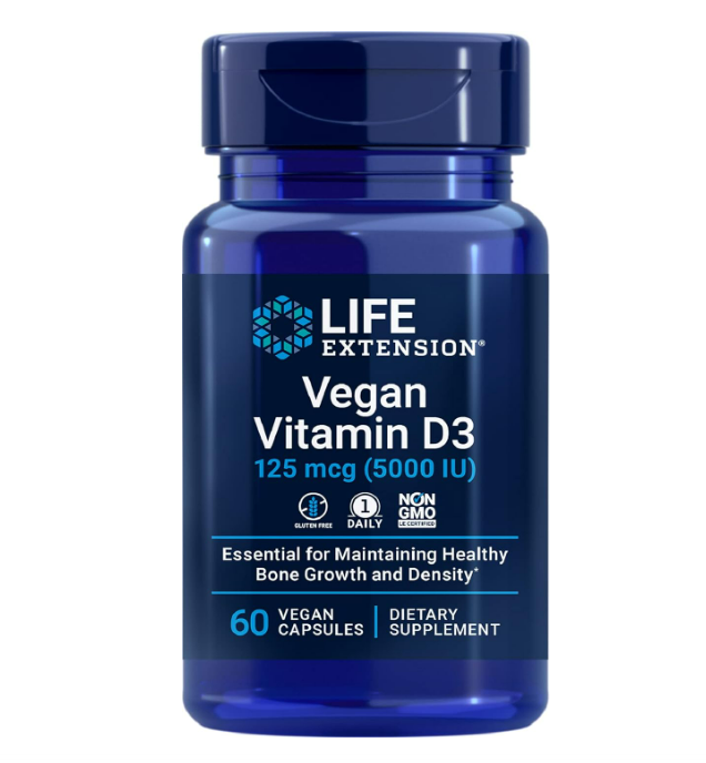 Life Extension vegan vitamina D3 125mcg , 60 capsulas
