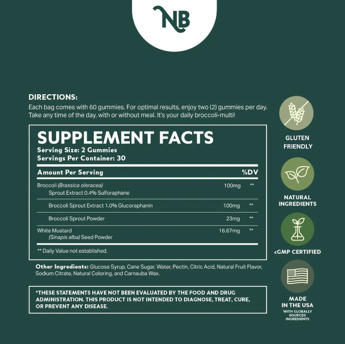 Super brocc daily 60 gummies - NeuroBrocc