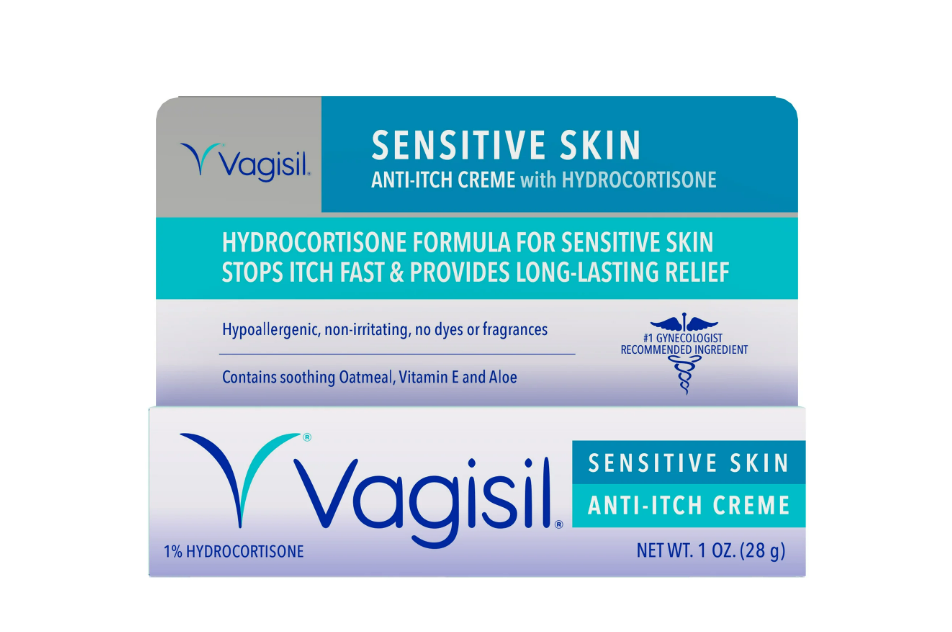 Crema vaginal antipicazón Vagisil, máxima potencia, piel sensible- 1 oz.(28gr)