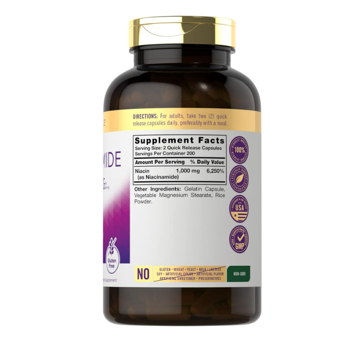Carlyle Niacinamida 1000 mg | 400 Cápsulas