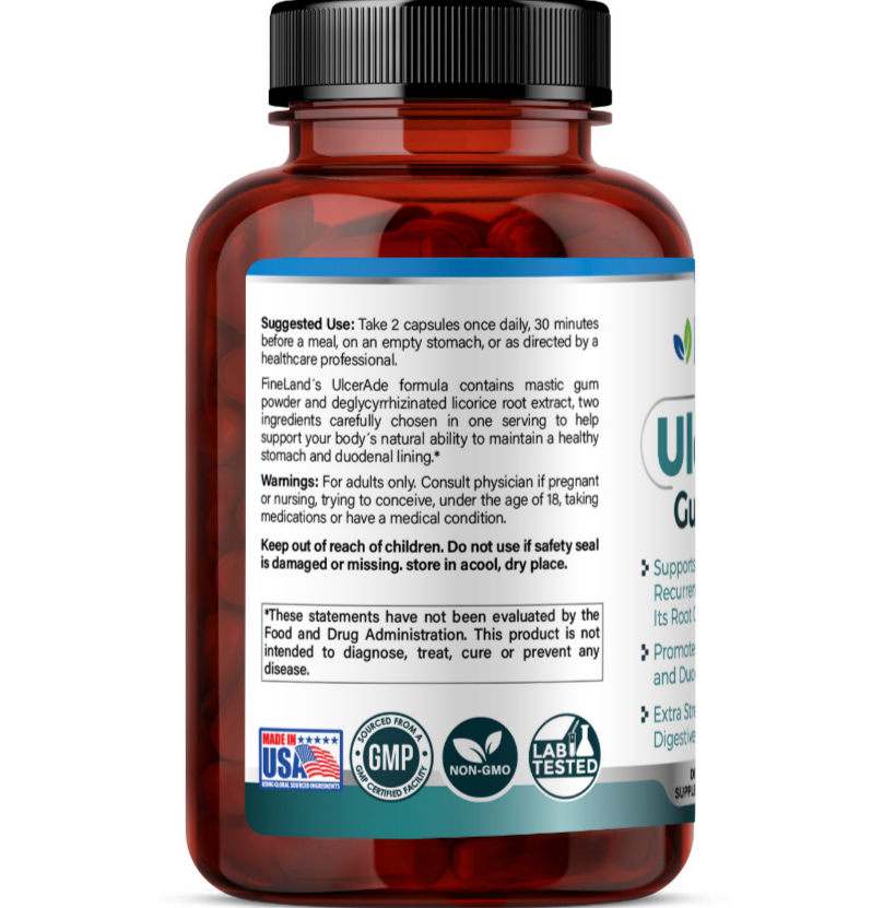UlcerAde Gut Restore 60 capsulas vegetarianas - Fineland