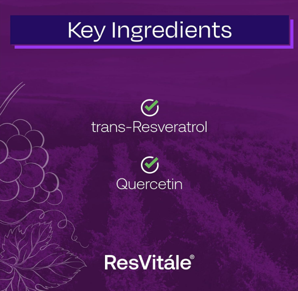 ResVitále Resveratrol 500 mg - Suplemento de resveratrol - 60 cápsulas vegetales