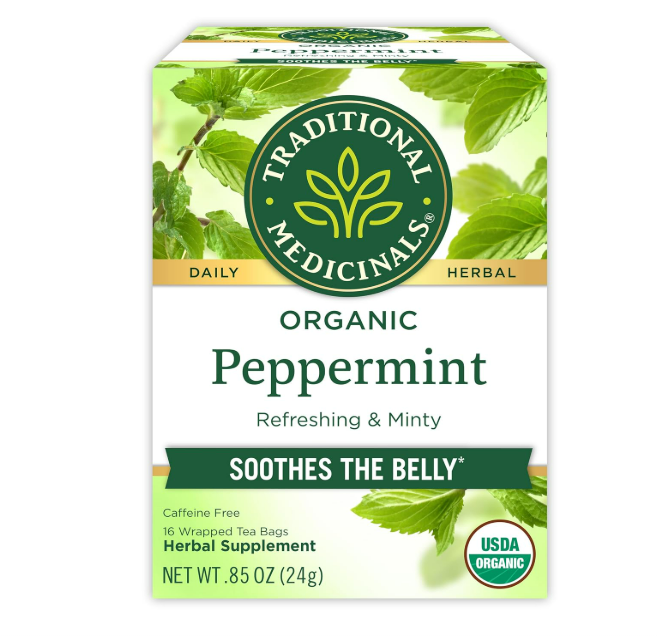 Traditional Medicinals Té, menta orgánica 16 bolsas de té