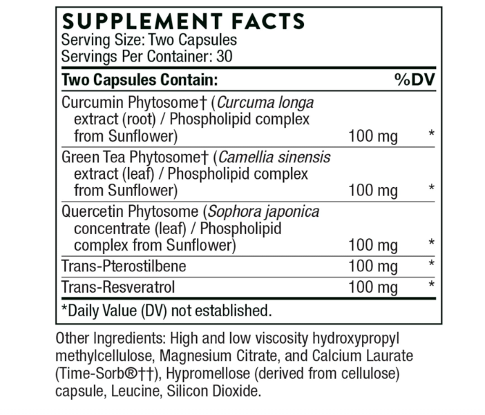 Thorne - Polyresveratrol SR 60 capsulas