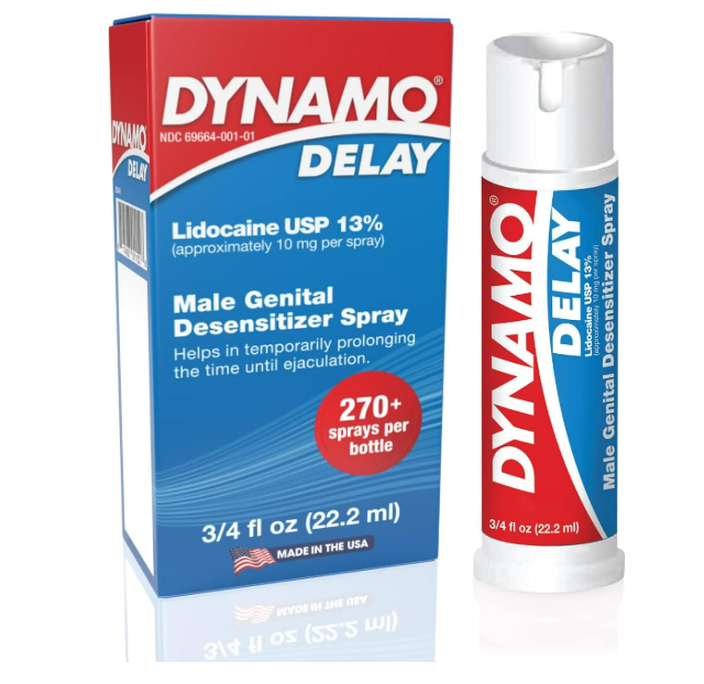 Dynamo Delay lidocaine USP 13% , retardante sexual - 22.2 ml.