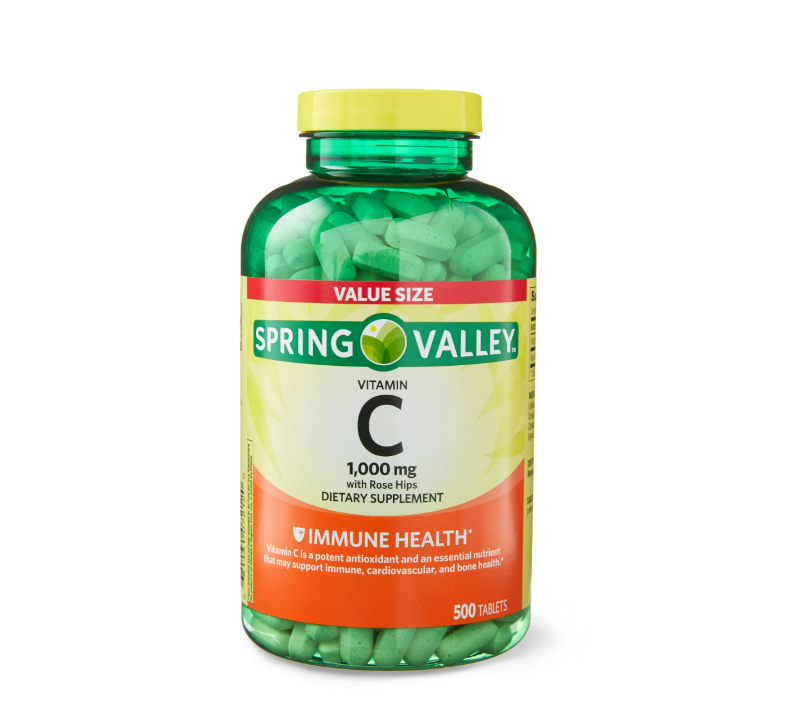 Spring Valley- Vitamina C , 1000 mg- 500 tabletas