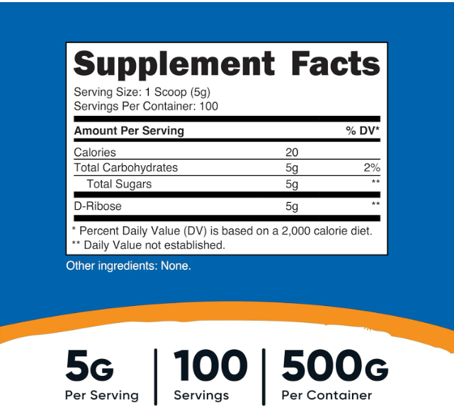 Nutricost - Vitamina D-Ribose en polvo , 500g