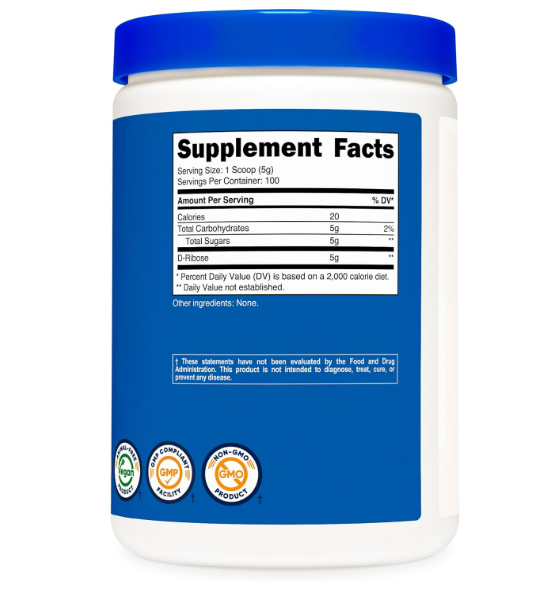 Nutricost - Vitamina D-Ribose en polvo , 500g