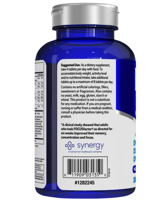 Focus Factor Suplemento Vitaminico para el Cerebro 180 tabletas