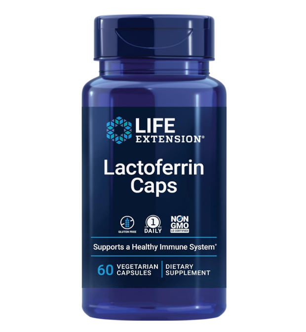 Life Extension Cápsulas de lactoferrina de 300 mg , 60 capsulas vegetarianas