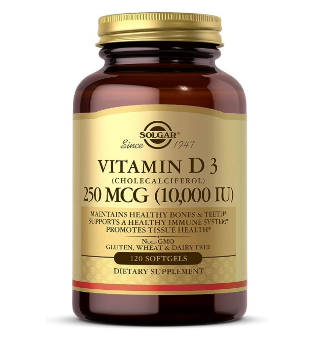 Solgar - Vitamina D3(cholecalciferol) , 250mcg(10,000IU) - 120 capsulas