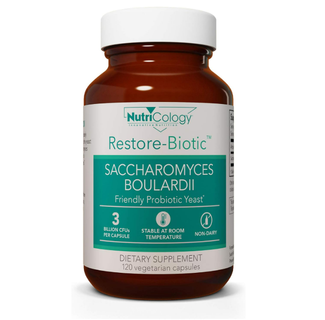 Nutricology - Restore-Biotic® Saccharomyces Boulardii 150 mg - 120 capsulas vegetarianas