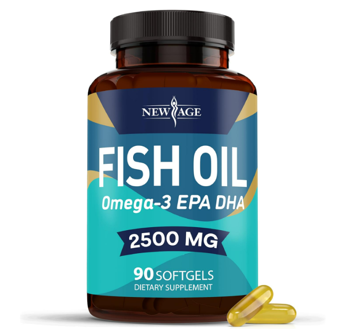 NEW AGE - Fish oil, omega - 2 EPA/DHA 2500mg - 90 capsulas