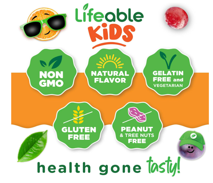Lifeable Kids- Zinc 25mg, 90 gummies