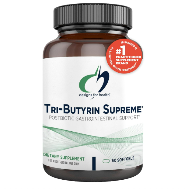 Designs for Health- Tri-Butyrin Supreme, 60 capsulas