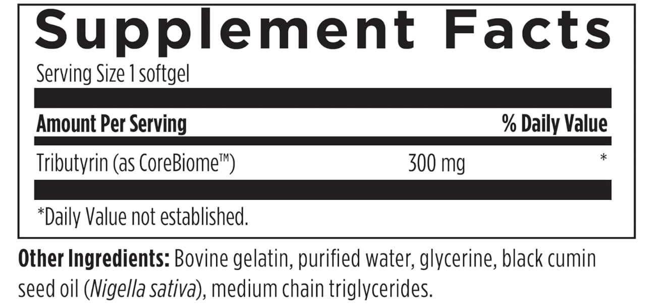 Designs for Health- Tri-Butyrin Supreme, 60 capsulas