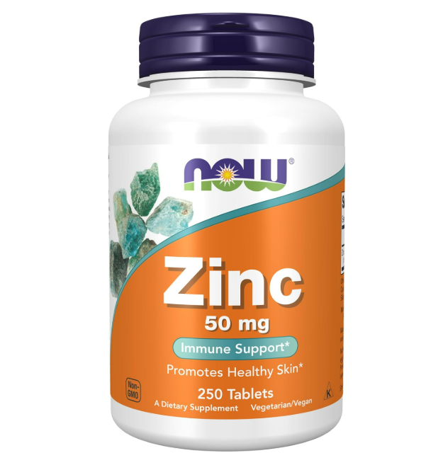 Now - Zinc 50mg , 250 tabletas
