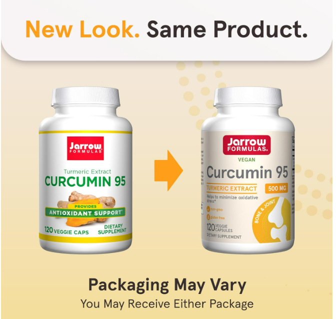 Jarrow Formula vegan - Curcumin 95, 500mg - 120 capsulas
