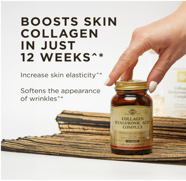 Solgar - Colageno Hyaluronic Acid complex, 30 capsulas