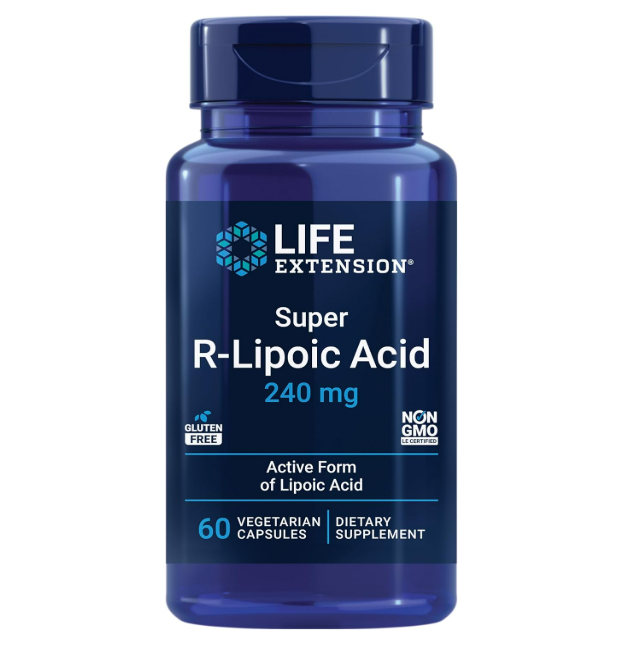 Life Extension - Super R-Lipoic Acid 240mg, 60 capsulas vegetarianas