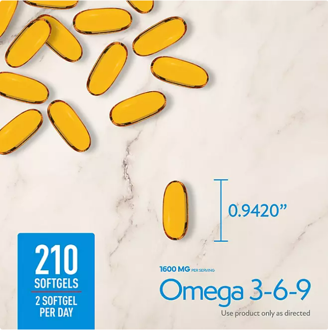 Omega 3 6 9 Members Mark 325 Softgels