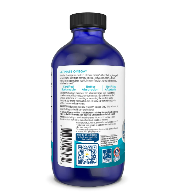 Nordic Naturals- Ultimate Omega 2840mg, 237ml (8oz)