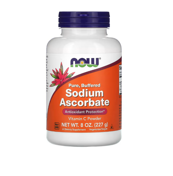 Now - pure buffered Sodium Ascorbate - vitamina C powder, 227g