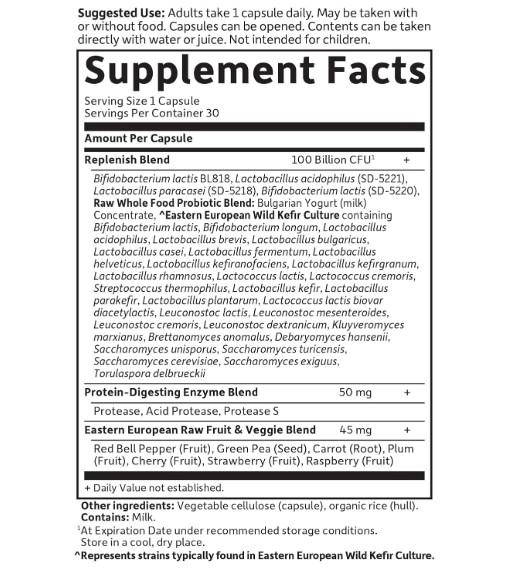 Garden of Life - Raw probiotics ultimate care 100billion, 30 capsulas