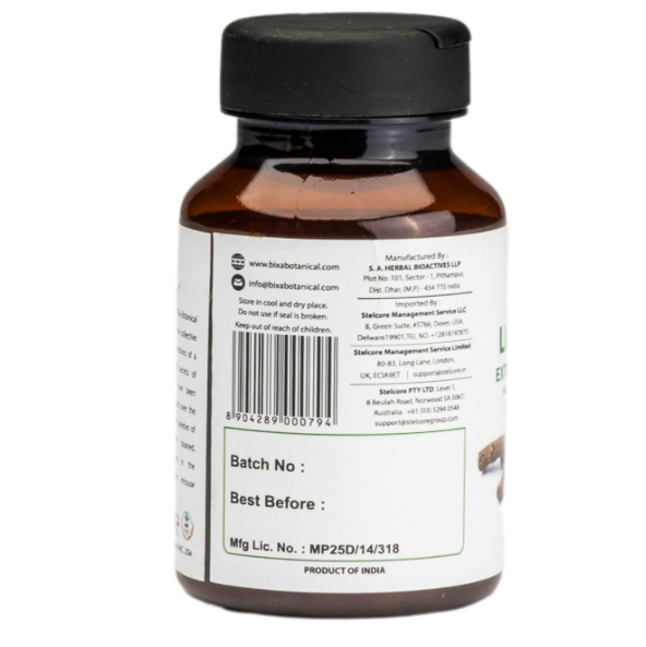 Bixa Botanical - Licorice root ( Mulethi ) extract (Glycyrrhizin 25%) 450mg, 60 capsulas