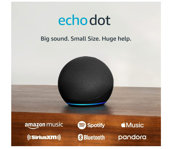 Alexa Speaker con sonido vibrante, ideal para dormitorios, comedores y oficinas