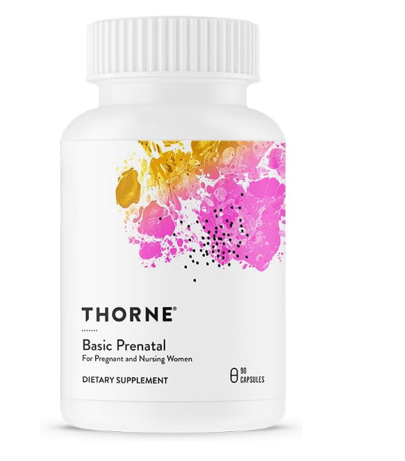 Thorne – Basic Prenatal – Multivitamínico Prenatal para mujeres embarazadas o lactantes – 90 Cápsulas