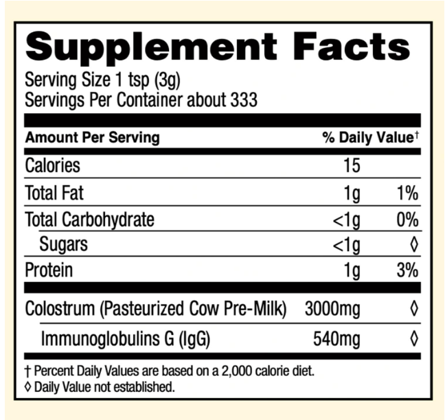 Surthrival - Colostrum immune optimization + recovery, 1kilo (2.2lb)