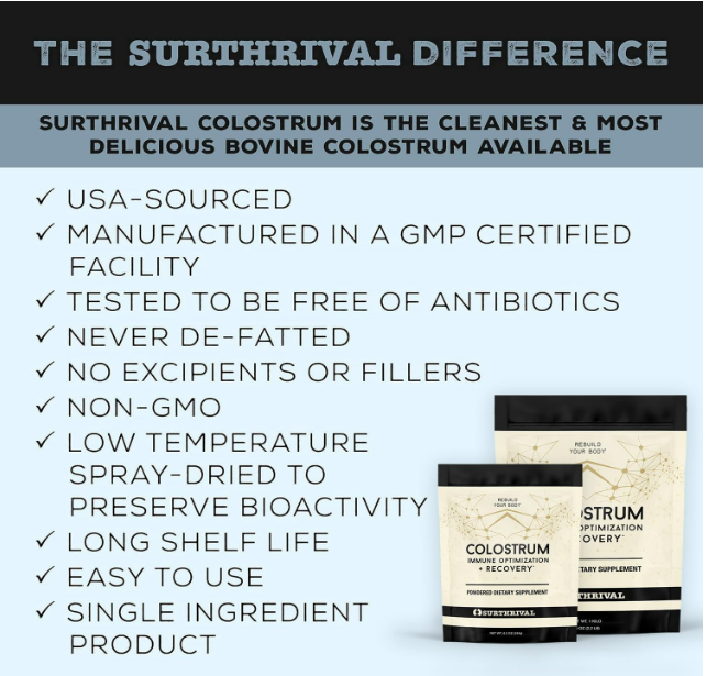 Surthrival - Colostrum immune optimization + recovery, 1kilo (2.2lb)