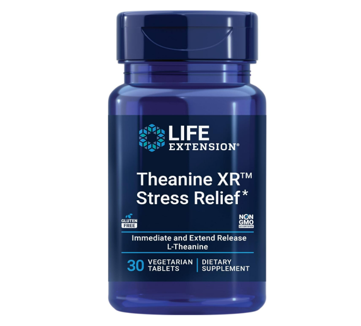 Life Extension - Theanine XR, Stress Relief, 30 tabletas